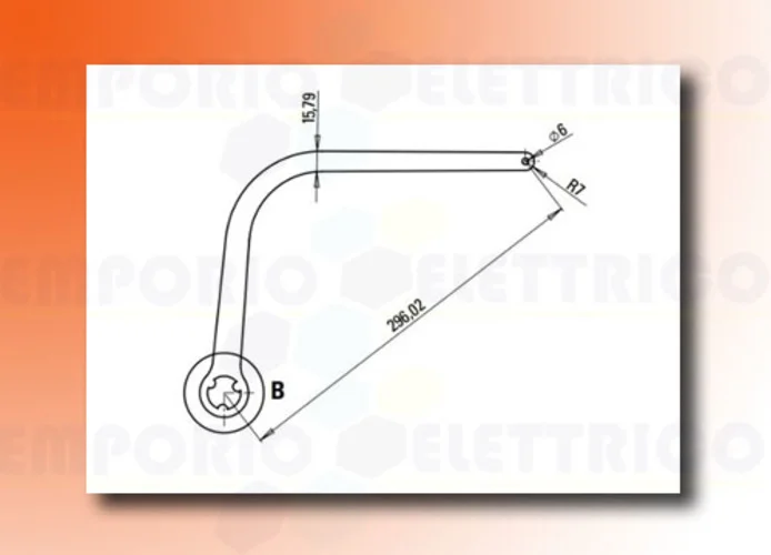 faac coppia bracci n1d bianco nd1 105726