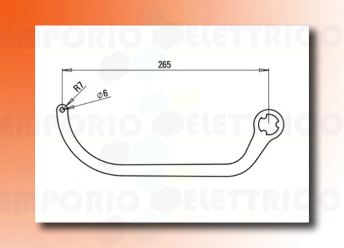 faac coppia di bracci n1d bianco nd4 105729