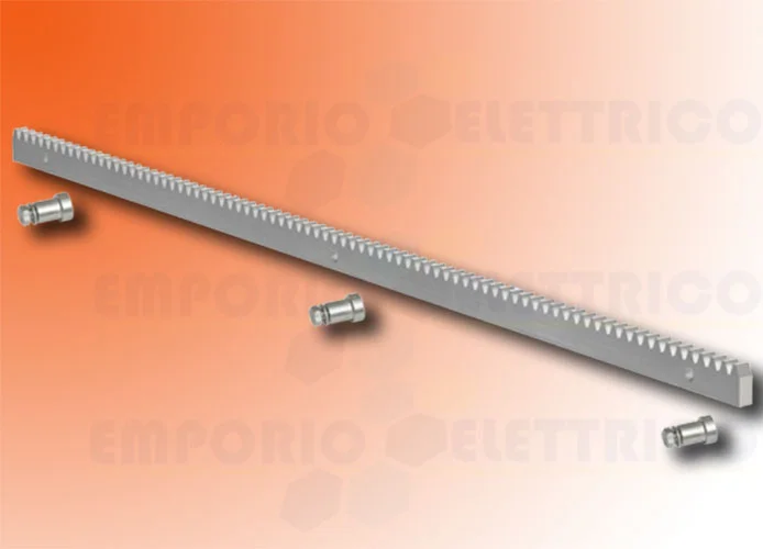 faac cremagliera acciaio modulo 4 zincata 30x8 - 1 metro - 490125 1