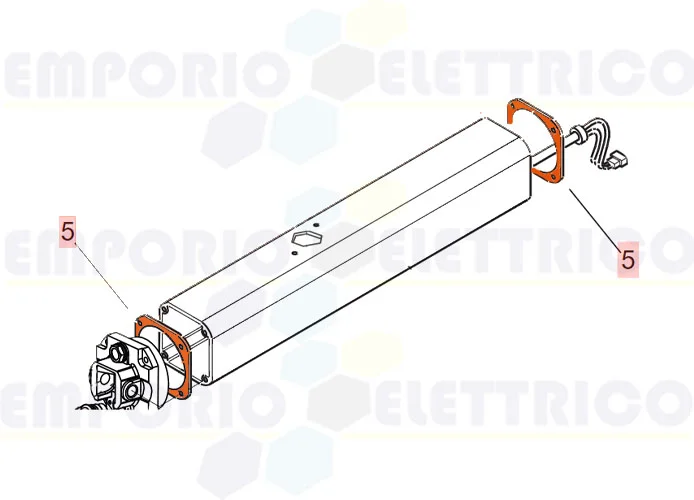 faac ricambio guarnizione serbatoio 84,7 x 84,7 mm 70991015