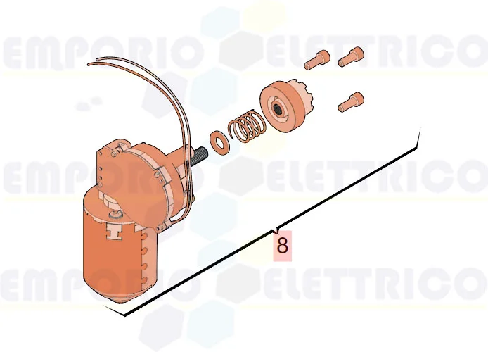 faac ricambio gruppo motore s2500i 63003382