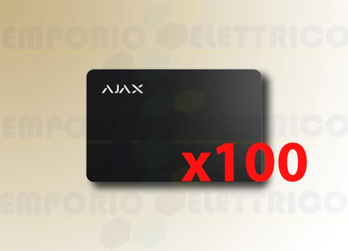 ajax carta contactless pass nero (100 pezzi) 38217