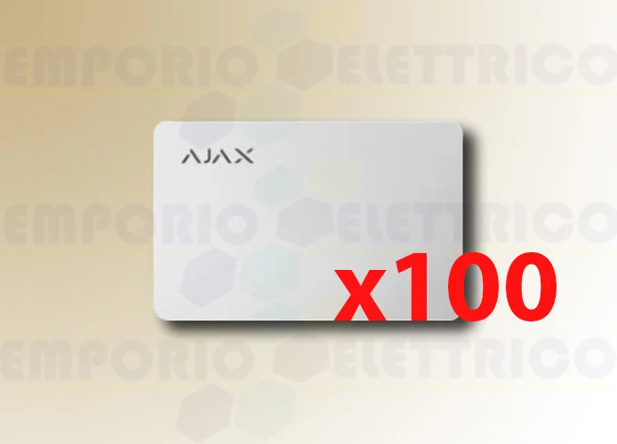 ajax carta contactless pass bianco (100 pezzi) 38221