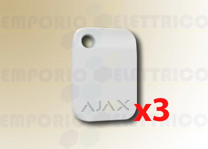 ajax portachiavi contactless bianco tag (3 pezzi) 38232