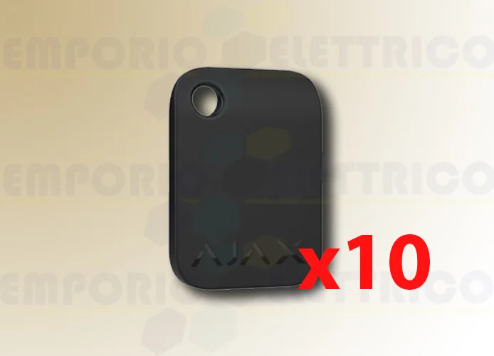 ajax portachiavi contactless nero tag (10 pezzi) 38226