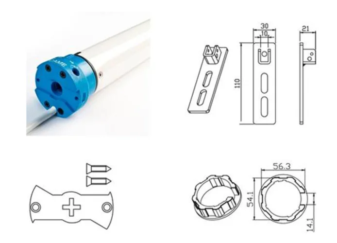 came kit motore tubolare per tapparelle mondrian 5 230v uy0021 001uy0021