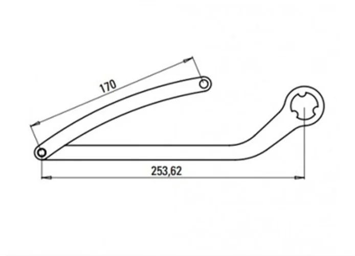 faac coppia di bracci n1d marrone nd3 1057283