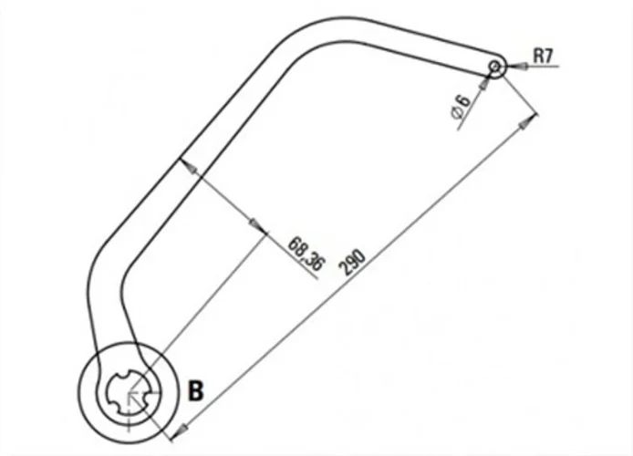 faac coppia di bracci n1d marrone nd7 1057323