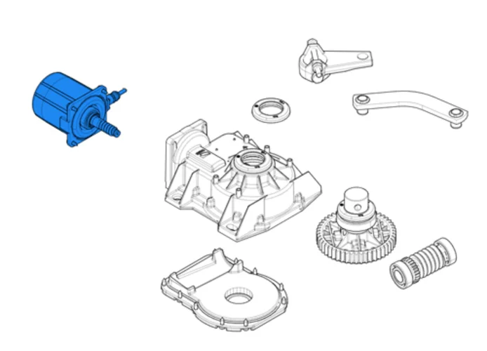 came ricambio gruppo motore frog 119ria061