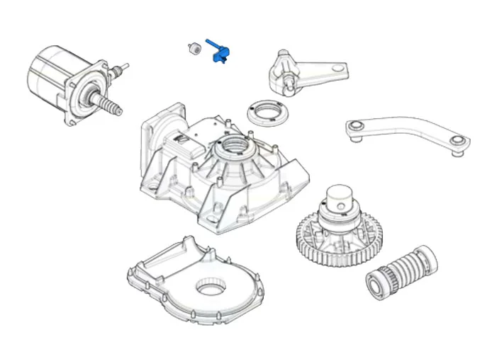 came ricambio dispositivo encoder con cavo 2500 mm 119ria084