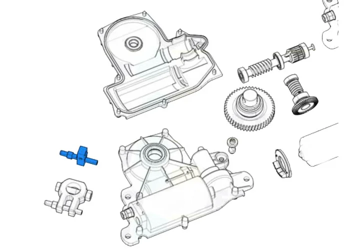 came ricambio blocchetto collegamento bracci frog-j 119ria072