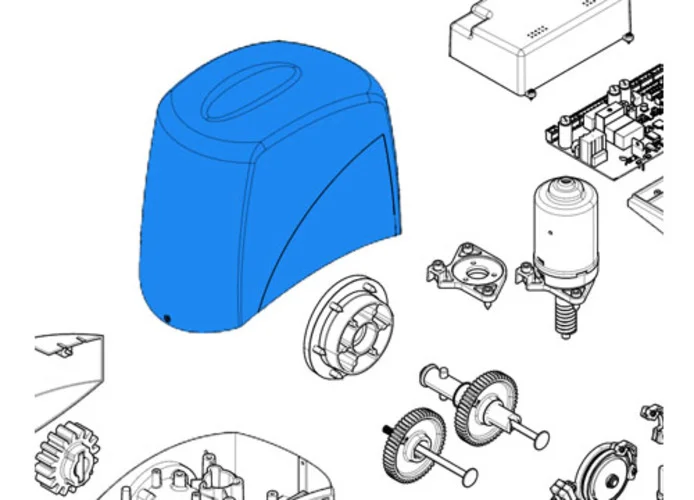 came ricambio coperchio motoriduttore bx 119ribx039