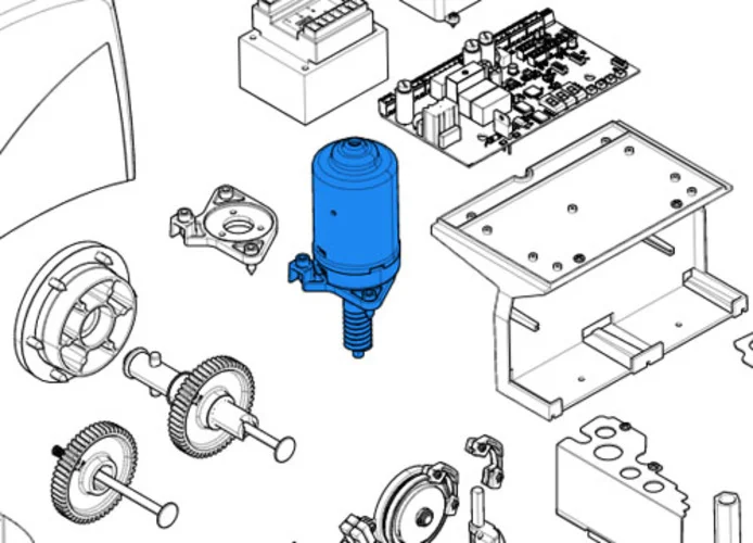 came ricambio gruppo motore bx bxl 119ribx046