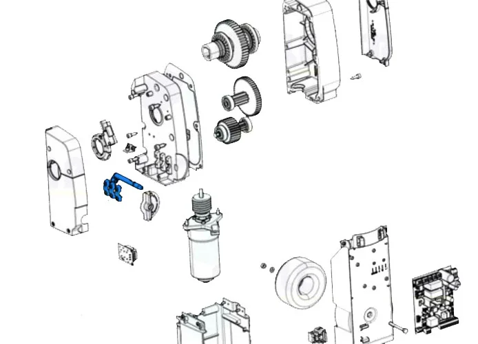 came ricambio asta sblocco emega40 119rie197