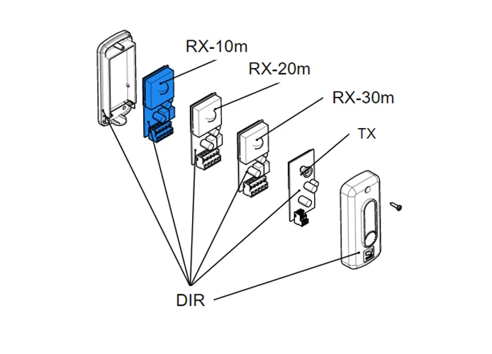 came ricambio scheda elettronica rx dir10 119rir137