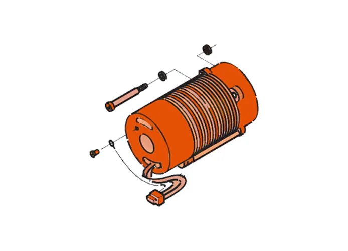 faac ricambio motore 220v.4p.monof.c/t.120 7700055