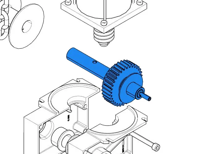 came ricambio albero lento cat-x 119rix004