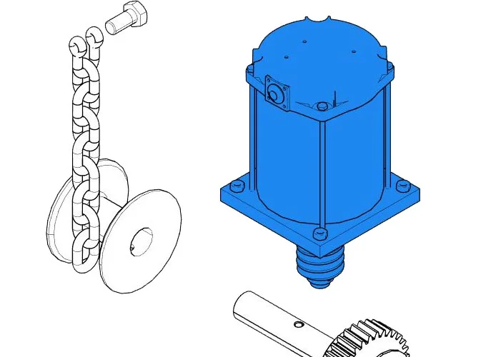 came ricambio gruppo motore cat-x24 119rix011