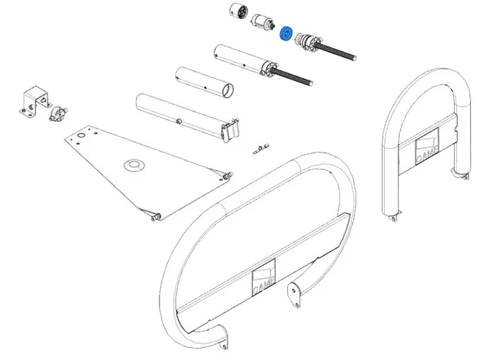 came ricambio ammortizzatore unipark 119riu017