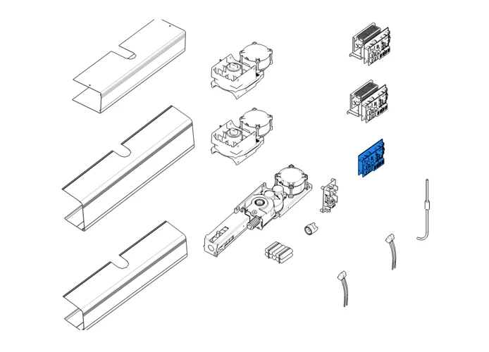 came ricambio originale scheda elettronica per automazione sw2/sw3 119rip155