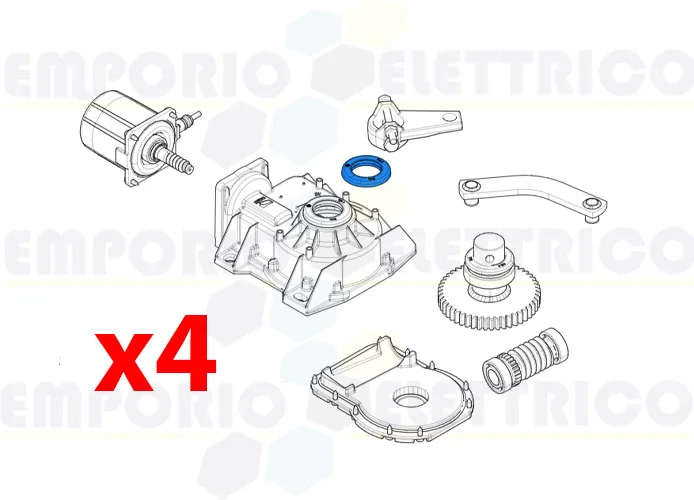 came ricambio paraolio e calotta 4 pz 119ria120 4