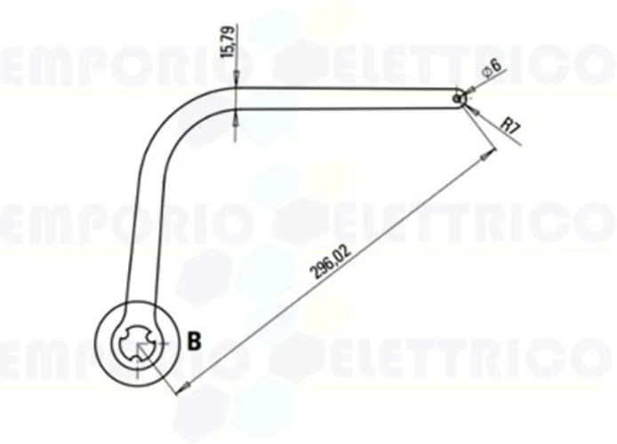 faac coppia di bracci n1d marrone nd1 1057263