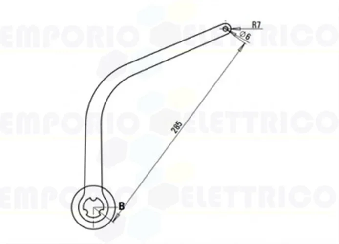 faac coppia di bracci n1d marrone nd2 1057273