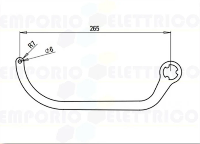 faac coppia di bracci n1d bianco nd4 105729