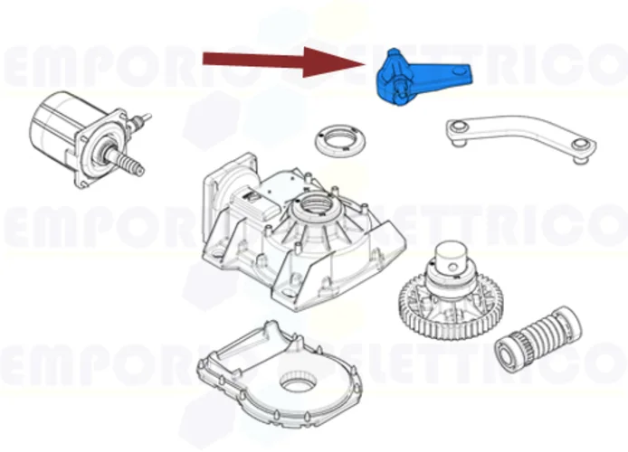 came ricambio braccio trasmissione frog 119ria044