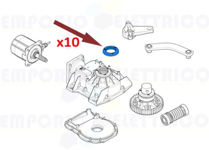 came ricambio paraolio e calotta 10 pz 119ria120