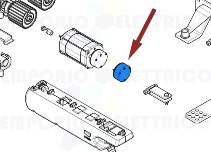 came ricambio elettrofreno ati24 119rid140