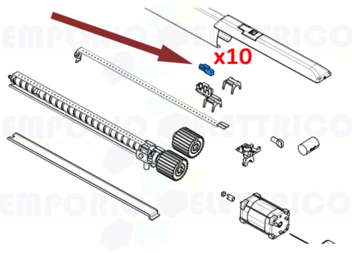 came ricambio 10pz microinterruttori 119rir083