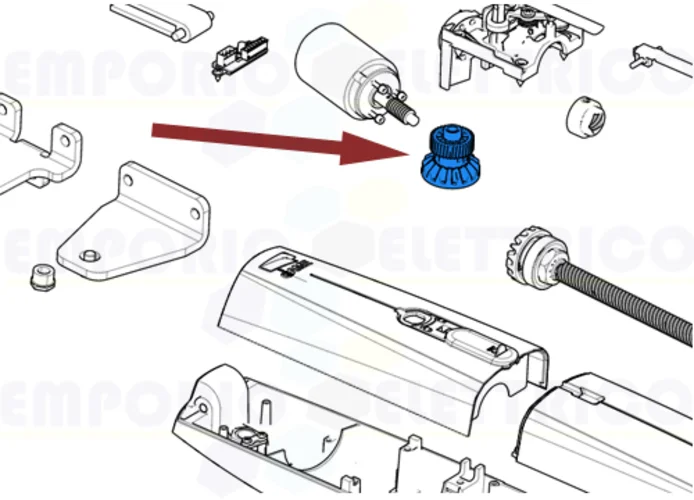 came ricambio albero di riduzione axi20-25 119rid430