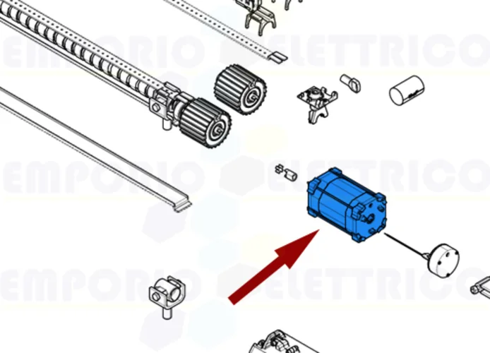 came ricambio gruppo motore+freno serie ati 230v lento 88001-0139