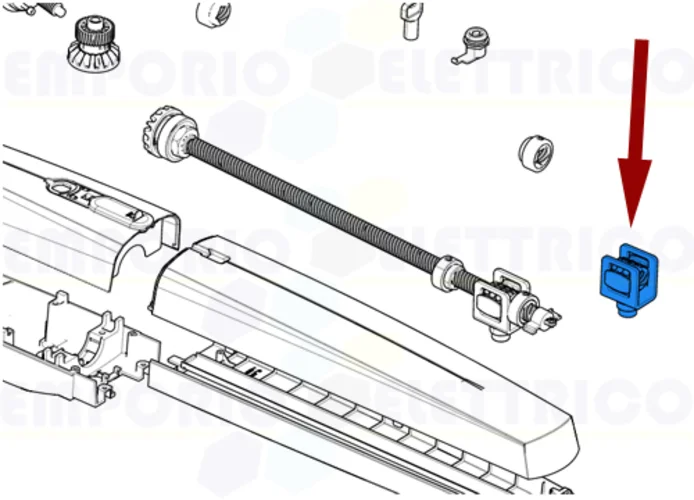 came ricambio staffa madrevite axi25 swn25 88000-0015