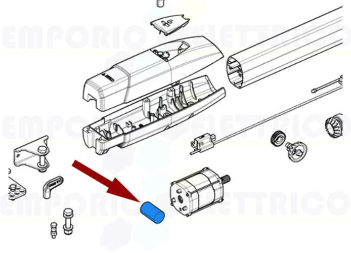 came ricambio condensatore 8 mF con cavi ats50ags 119rir291