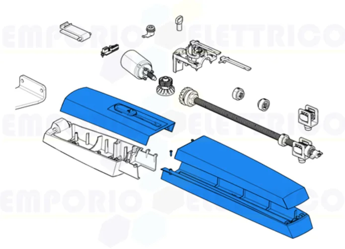 came ricambio gruppo plastiche esterne ral7024 axl 88001-0199