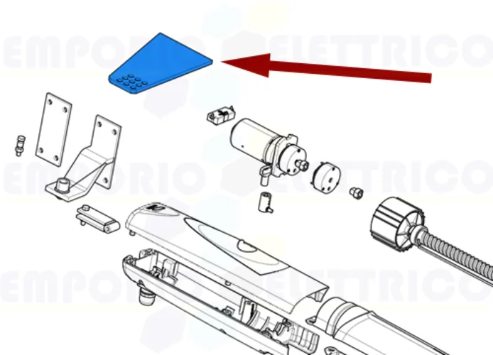 came ricambio staffa coda ax5024 ax71230 119rid303