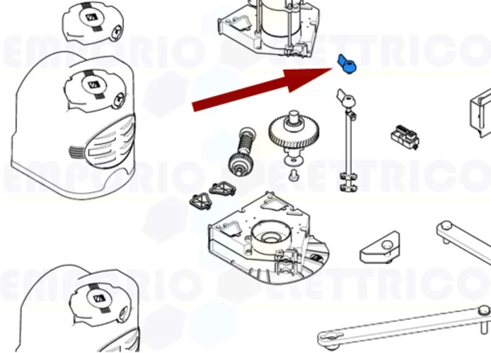 came ricambio leva sblocco fast 119rid221