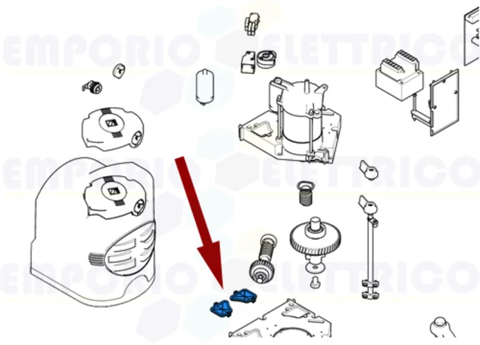 came ricambio copriforo cassa motoriduttore fast 119rid236