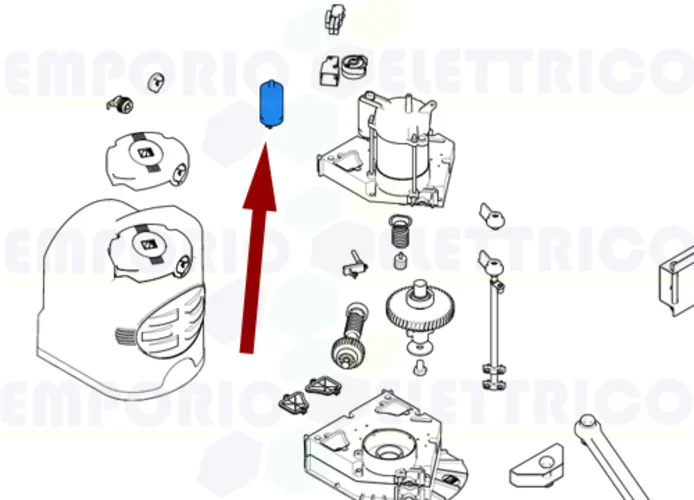 came ricambio condensatore 10 mF con faston e codolo f7001e 119rir294