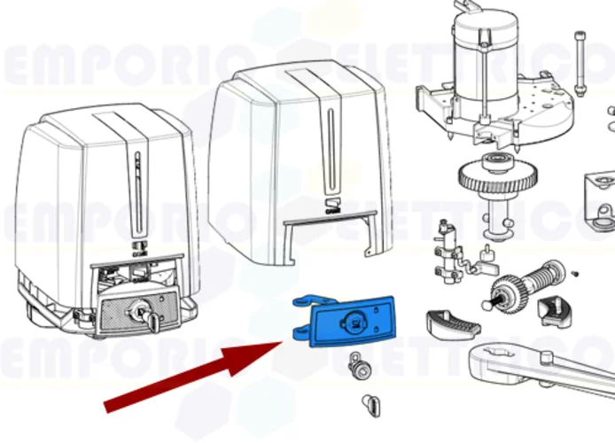 came ricambio sportello sblocco fast40 119rid371