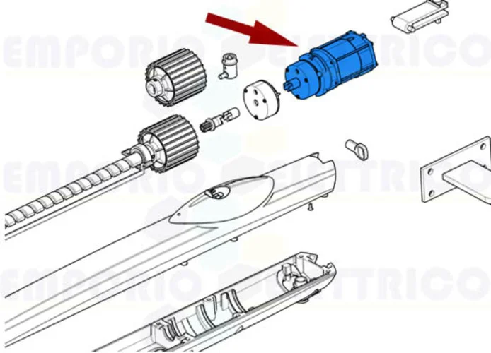 came ricambio gruppo motore+freno amico 230v 88001-0138