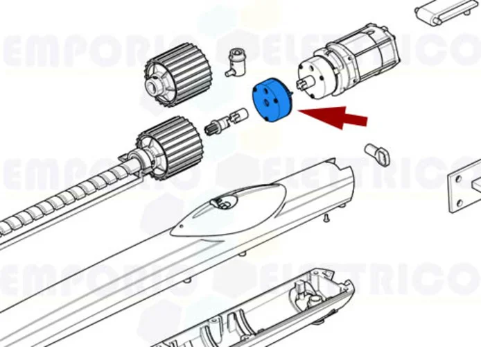 came ricambio elettrofreno amico 230v 88001-0208