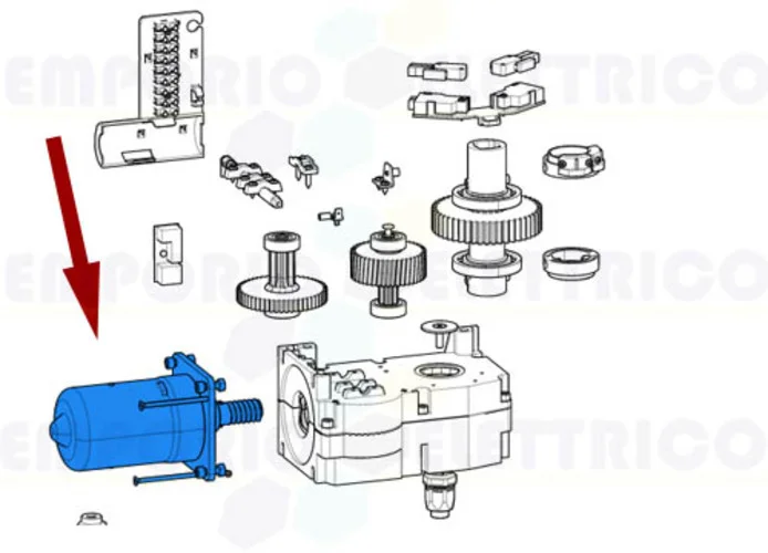 came ricambio gruppo motore ferni 119rid368