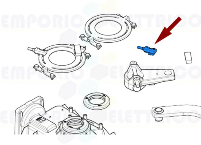 came ricambio supporto interruttore magnetico frog 119ria059