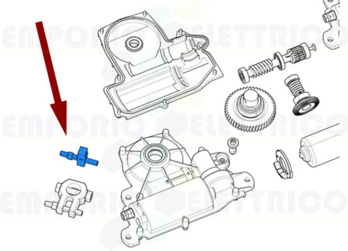 came ricambio blocchetto collegamento bracci frog-j 119ria072