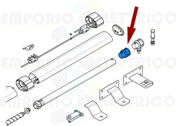 came ricambio testa traente krono 119rid161