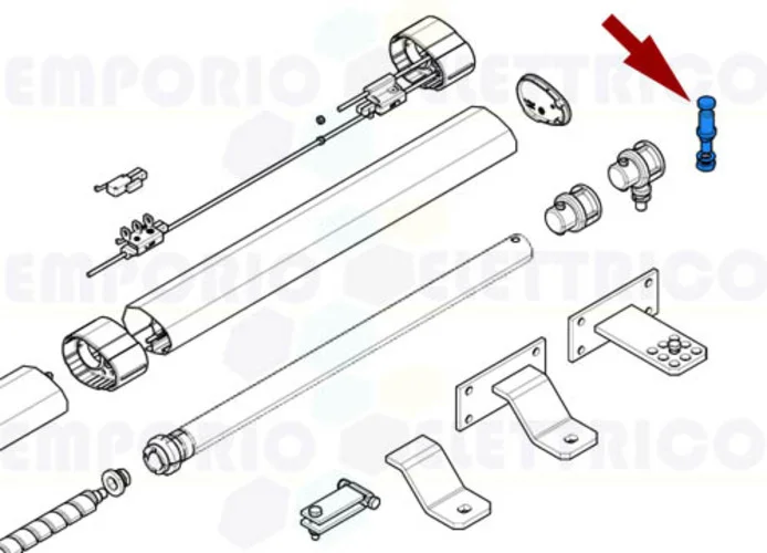 came ricambio perno staffa krono 119rid391