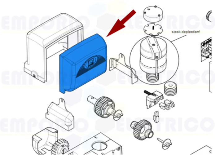 came ricambio coperchio anteriore quadro bx 119ribx001